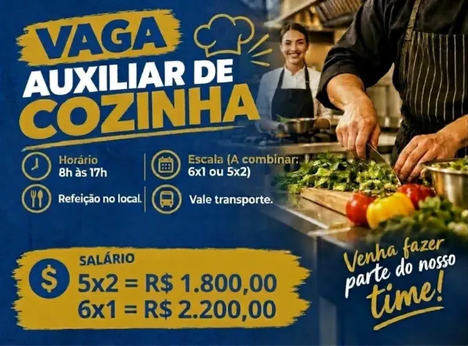 Auxiliar de cozinha