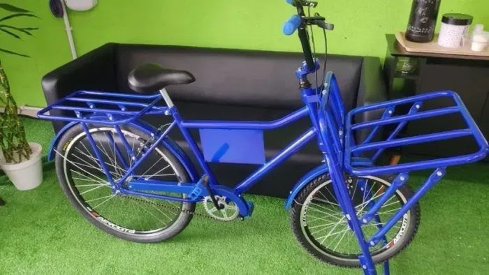 Bicicleta cargueira reforçada nova carga pesada