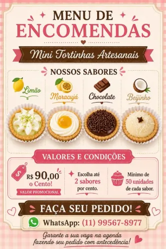Tortinhas artesanais