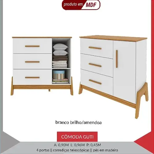 Cômoda infantil Guti 