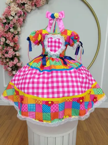 Vestido junino infantil