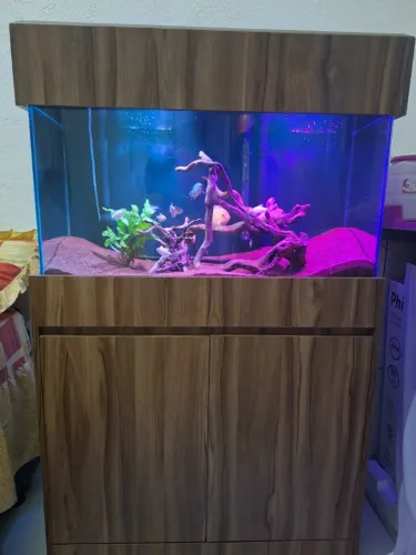 Aquario 108 litros e  movel  medidas 80×30×45