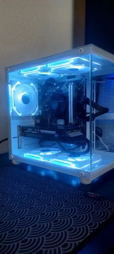 GABINETE AQUÁRIO BRANCO + 5 FANS RGB
