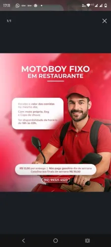 Vaga Entregador 