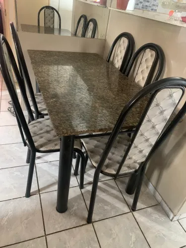 Mesa de mármore 1,40x75
