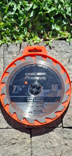 Lamina serra circular americana black decker piranha 184mm furo 5/8