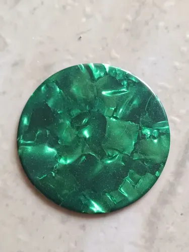 Palheta rígida verde jogo de botão