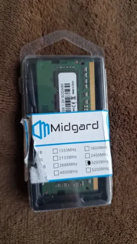 Memoria Midgard 16GB (1X16GB) DDR4 SODIMM 3200MHZ CL22 1,2V Para Notebook Laptop