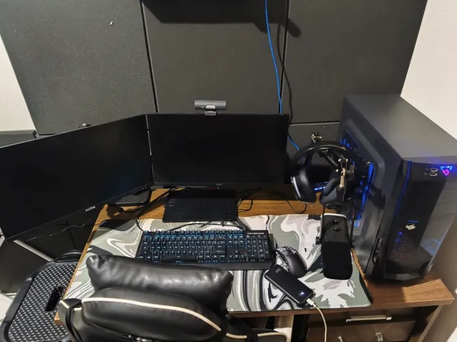 Setup gamer completo, Ryzen 7 5700, RX 6600, 32gb ram, 1.4 tera ssd nvme + componentes