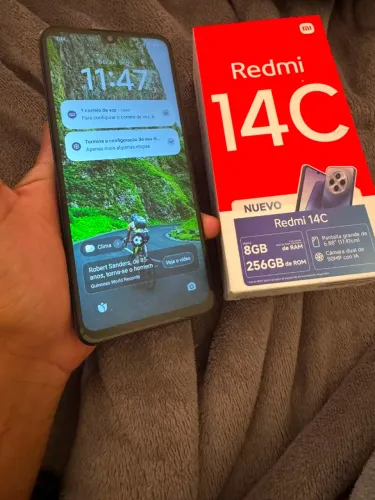 REDMI 14C 256GB 8 DE RAM ZERADO NA CAIXAAAA USADO POUCAS VEZES PREÇO PRA SAIR HOJE MESMO
