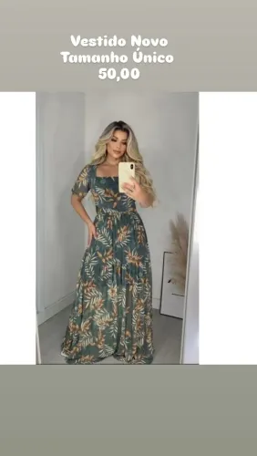 Vestidos De Tule Estampado Manga Curta