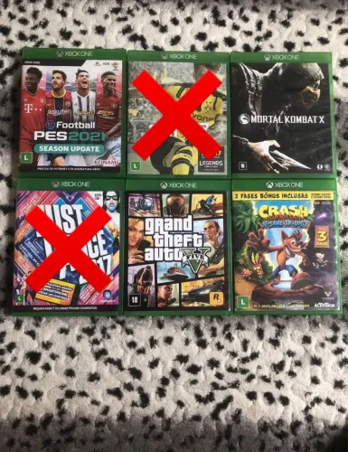 Jogos de Xbox One Mídia Física