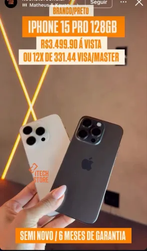 OFERTA IPHONE 15 PRO DE 128GB!!!