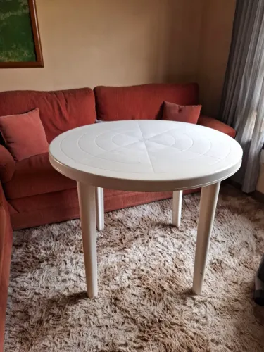 Mesa plastico redonda