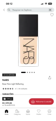 Vendo base nars importada