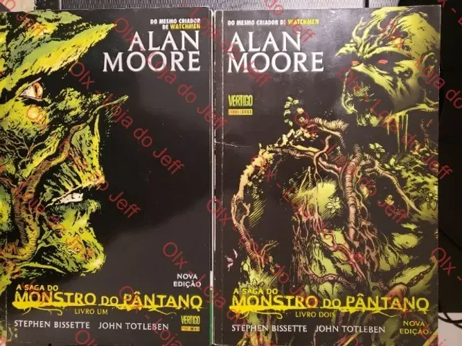 Lote HQs A Saga do Monstro do Pântano (Livros 1 e 2) - Alan Moore - Panini/Vertigo