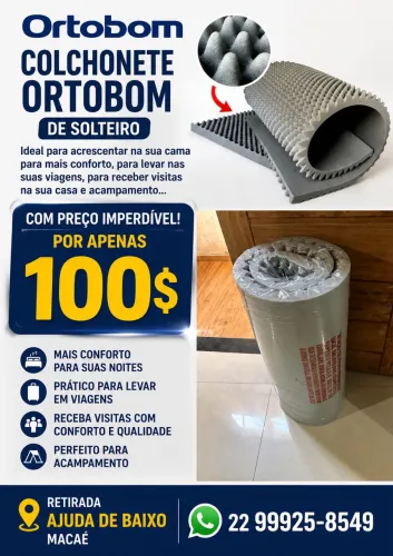 Colchonete solteiro 