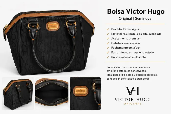 Bolsa Victor Hugo Original | dust bag | Feminina | Excelente Estado | Elegante