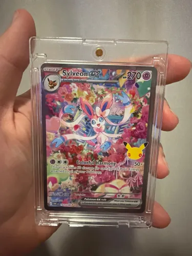 Pokémon tcg Sylveon ex (153/128) inglês Celebração 30 anos 