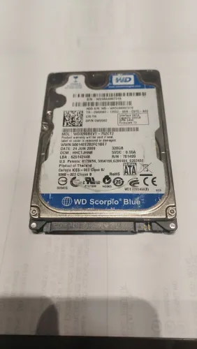 HD Western Digital WD3200BEVT?75ZCT2 320?GB SATA?2.5" - Testado e Saudável