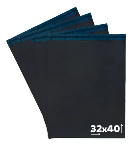 Kit 100 Envelopes Plásticos de Segurança Cinza Ecológico 32x40