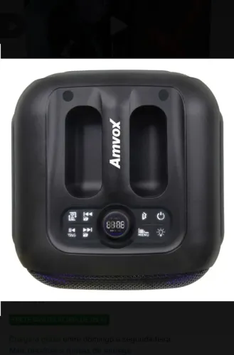 Caixa de som 410w Amvox Aca 410 neon