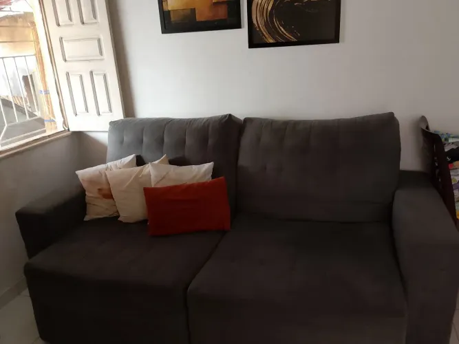 Sofá retrátil 3 lugares 
