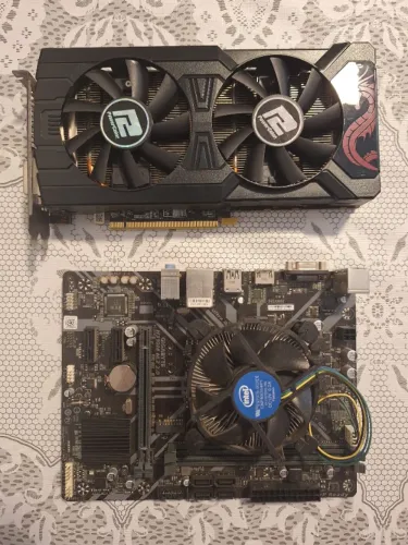 Kit RX 570 4GB Red Dragon + i3-9100f + placa mãe Gigabyte h310M