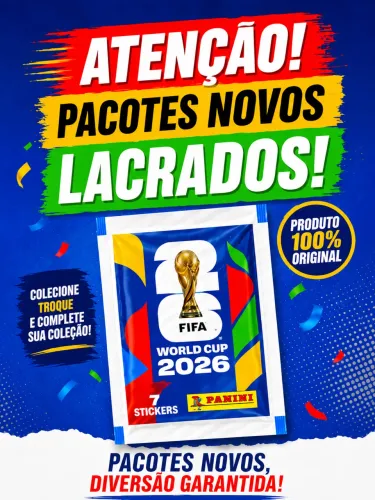PACOTE FIGURINHAS FIFA COPA DO MUNDO 2026