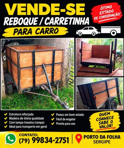 Reboque para carro ,caminhoneta