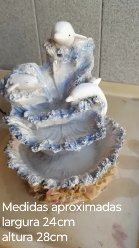 Fonte de Água artesanal de golfinhos 
