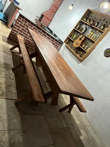 Mesa Rústica Qualidade DIREITO DA FÁBRICA