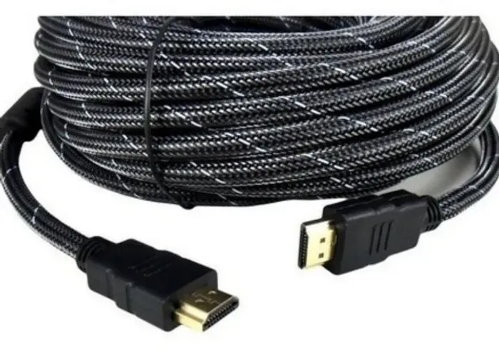 Cabo HDMI HDTV 20M. Nylon- VERDE