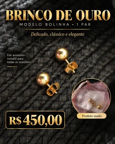 Brinco de Ouro - Par