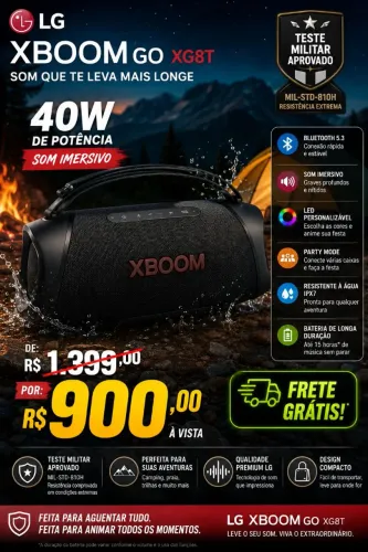 Caixa de Som LG XBOOM XGBT