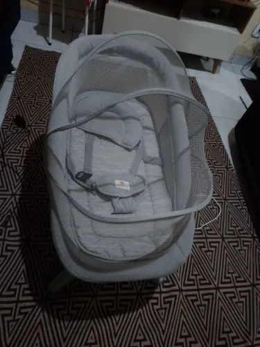 Cadeira de balanço automática multi motion para bebê toca música cinza mastela
