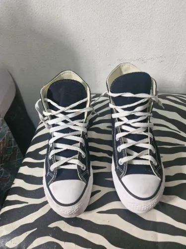 Converse All Star Plataforma Cano Alto Preto Original - No tamanho 36 em Excelente Estado