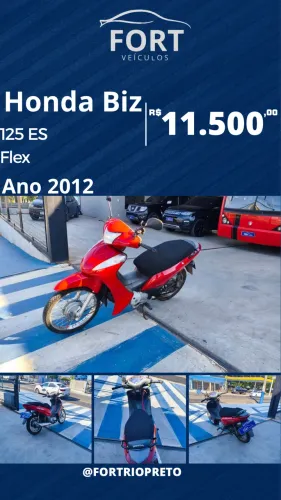 Honda Biz 125Es Flex 2012 - Troca e Financia