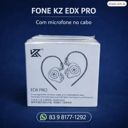 Fone KZ EDX PRO COM MIC