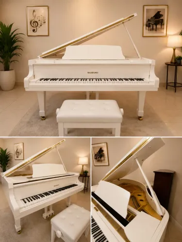 Piano de cauda zero na caixa