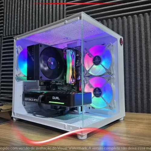 PC Gamer Ryzen 7 5700X RTX 5050 16GB 512GB NVMe RGB Branco