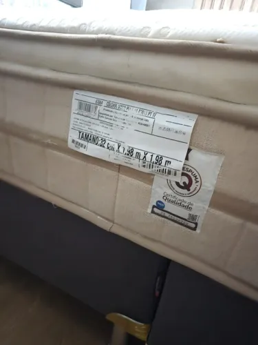Cama box Super King, Colchão Visco Plus 