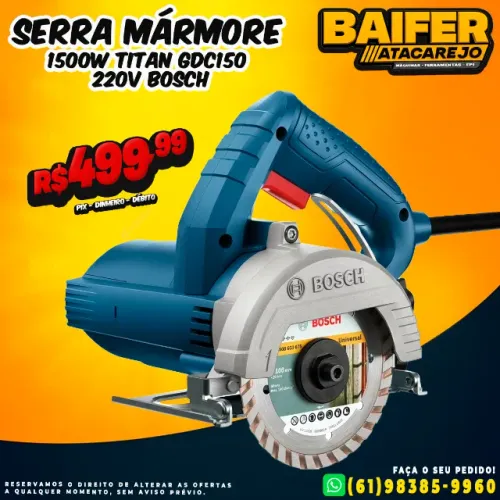 Serra Mármore 1500w Titan GDC150 220v Bosch