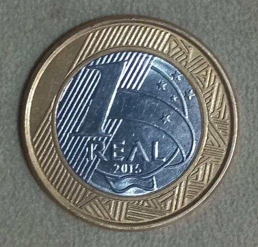 Peça Comemorativa 50 Anos BC (2015) com Erro de Giro 180 Graus