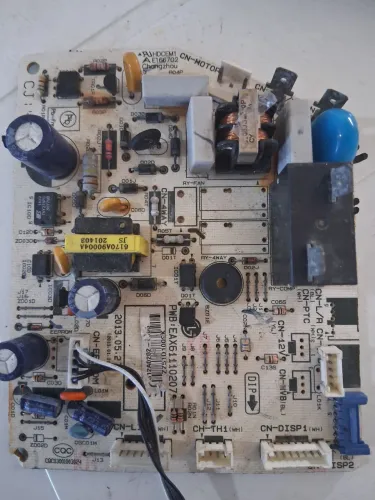 Placa evaporadora LG com defeito