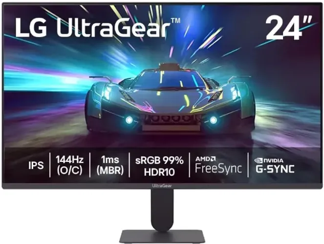 Monitor LG UltraGear 24" FHD|144Hz|1ms (NOVO)