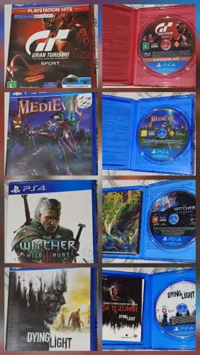 JOGOS Playstation 4 R$40 cada/controle Playstation 4/carregador controle de Playstation 5