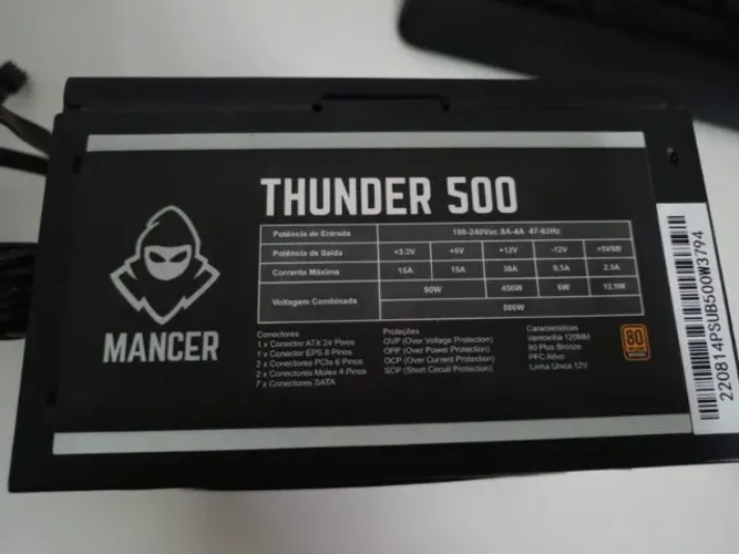 Fonte Mancer Thunder 500W Bronze 80 Plus