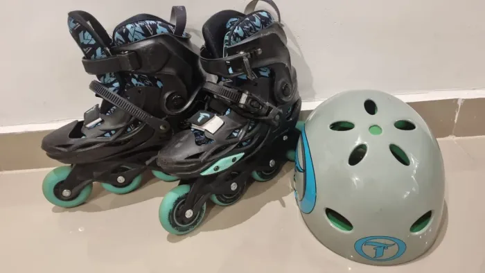 Patins da traxart completo co kit segurança 