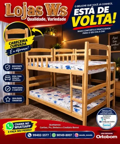 Beliche Madeira R$ 589,00